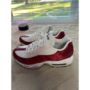 Nike Air Max 95 LX Women's Sneakers Red Size 8.5 Athletic Shoes